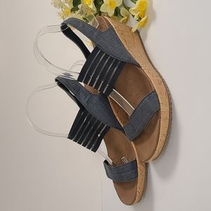 Skechers Luxe Cork Wedge Sandals